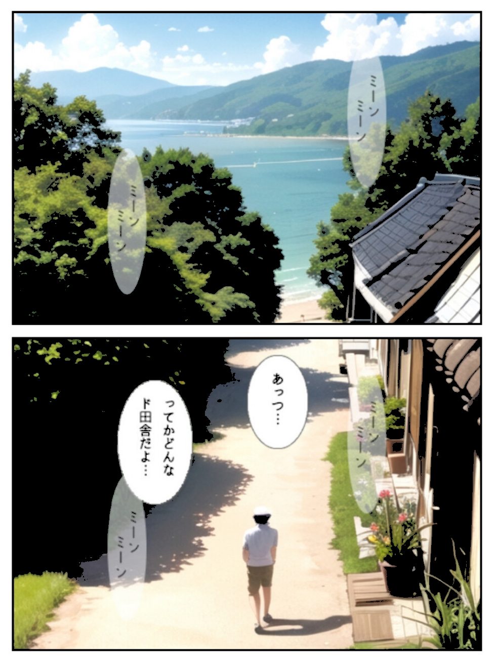 ふたつの夏 〜君と僕の30日〜 ＜合冊版＞ 制服＆巫女スタイルおまけイラスト付き【フルカラー】 screenshot