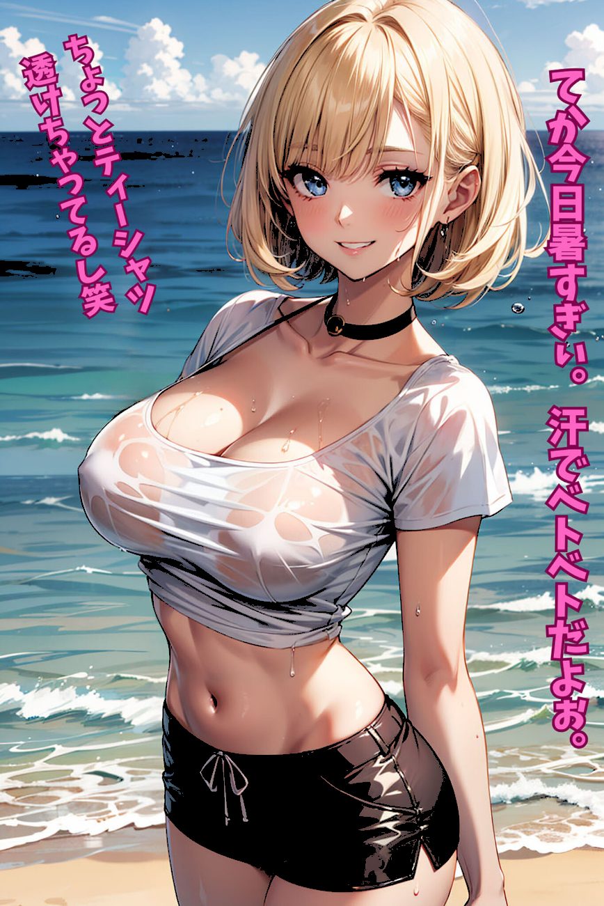 パパ活金髪ギャルと南の島で●●旅行のはずが、淫乱痴女すぎて、生ハメ大乱交になった話 モザイク版 screenshot